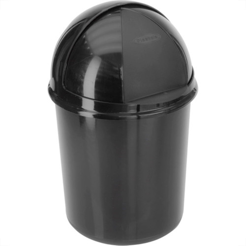 Lixeira Plasvale Retratil 7,3L Preta