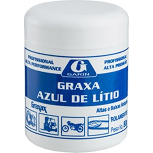 Graxa Litio Azul Garin Para Rolamento 130° 80G Lgla-080 Graxa Litio Azul Garin Para Rolamento 130° 80G Lgla-080