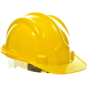 Capacete Com Carneira Plastcor Plastico Amarelo 70000463