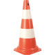 Cone Rigido Plastcor Plastico Laranja/Branco 50Cm 