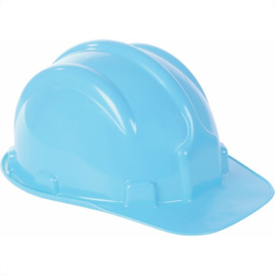 Capacete Com Carneira Plastcor Plastico Azul Claro 70000464