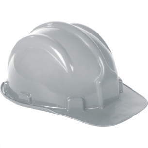 Capacete Com Carneira Plastcor Plastico Cinza 70000468