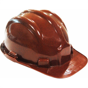 Capacete Com Carneira Plastcor Plastico Marrom 70000470