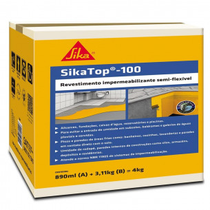 Sikatop 100 Cinza 4Kg Caixa 428058