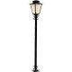 Poste Jardim Ideal Quadrado 1,76M P3 Preto Com Vidro 2247 Poste Jardim Ideal Quadrado 1,76M P3 Preto Com Vidro 2247
