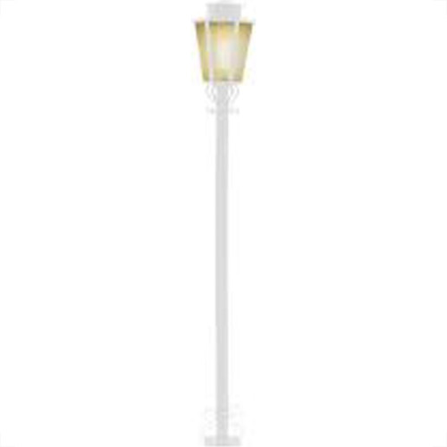Poste Jardim Ideal Sextavado 1,76M P9 Branco Policarbonato 2272 Poste Jardim Ideal Sextavado 1,76M P9 Branco Policarbonato 2272