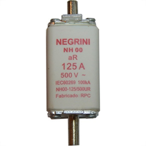 Fusivel Nh Negrini Ultra Rapido 00/125A Nh-00-125/500Ur Fusivel Nh Negrini Ultra Rapido 00/125A Nh-00-125/500Ur