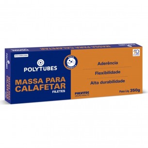 Massa Calafetar Polytubes Cinza  350G Filete Pulvitec  Ua002