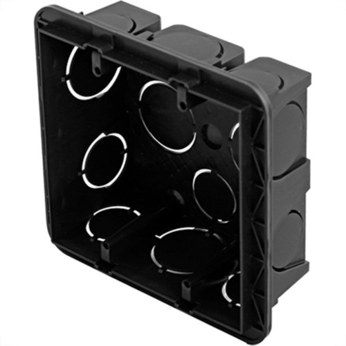 Caixinha Luz Plastica 4X4 Pial/Legrand Preta 689045 - Kit C/16 Caixinha Luz Plastica 4X4 Pial/Legrand Preta 689045 - Kit C/16