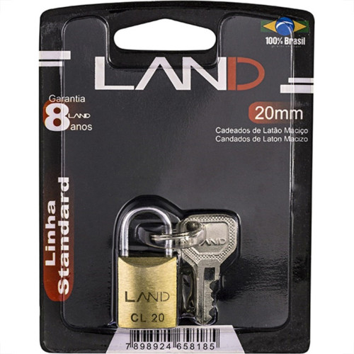 Cadeado Land 20Mm Blister 2540 Cadeado Land 20Mm Blister 2540