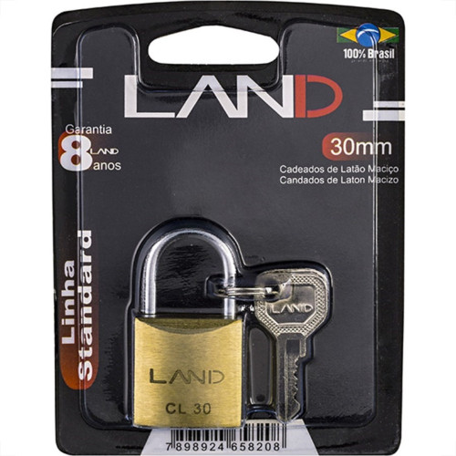 Cadeado Land 30Mm Blister 2542 Cadeado Land 30Mm Blister 2542