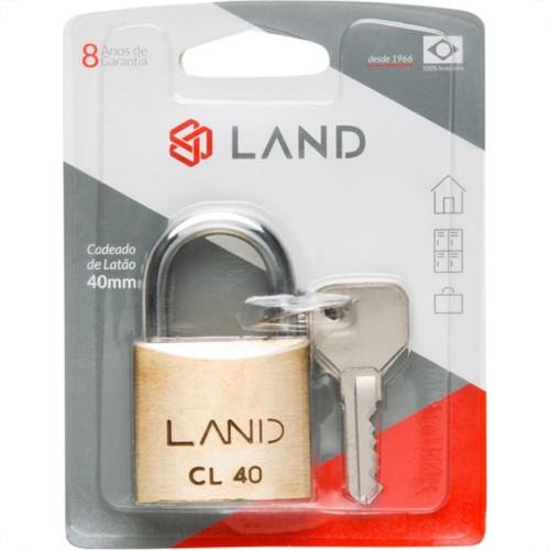 Cadeado Land 40Mm Blister 2511 Cadeado Land 40Mm Blister 2511