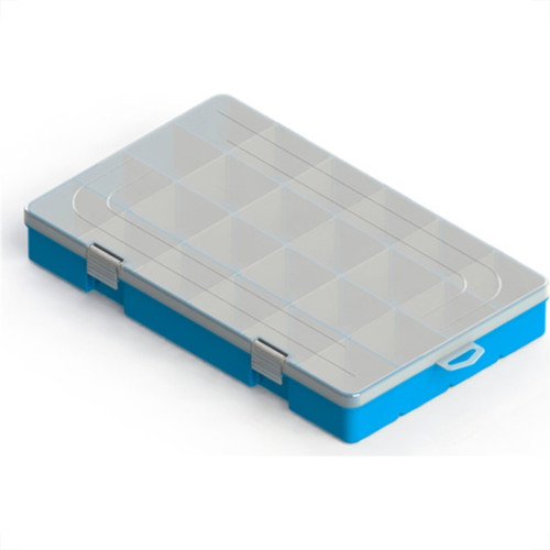 Caixa Organizadora Valeplast Cristal Grande Azul 22X37 65.014 Caixa Organizadora Valeplast Cristal Grande Azul 22X37 65.014
