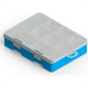 Caixa Organizadora Valeplast Cristal Media Azul 17X24 65017 Caixa Organizadora Valeplast Cristal Media Azul 17X24 65017
