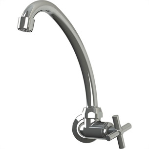 Torneira Abs Bica Movel Parede Valeplast Cromada Siena 47.027 Torneira Abs Bica Movel Parede Valeplast Cromada Siena 47.027