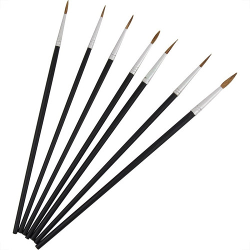 Pincel Artistico Redondo Western Com 7Pecas P-17 Pincel Artistico Redondo Western Com 7Pecas P-17