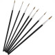 Pincel Artistico Redondo Western Com 7Pecas P-17 Pincel Artistico Redondo Western Com 7Pecas P-17