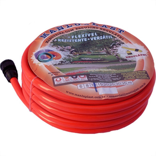 Mangueira Agua Manluplast Lisa Laranja 1/2 X 1,5 10M Cms01215.10 Mangueira Agua Manluplast Lisa Laranja 1/2 X 1,5 10M Cms01215.10