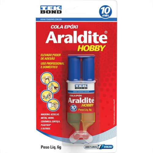 Araldite Tekbond Hobby E ''Seringa'' 6 Gramas 10 Minutos 