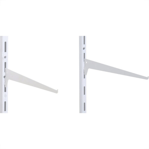 Suporte Prateleira Multivisao Aco Simples Branco 30Cm Trilho Ss-30 Suporte Prateleira Multivisao Aco Simples Branco 30Cm Trilho Ss-30