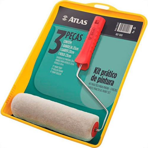 Kit Pintura Atlas 1001 Com 3 Pecas 1001 Kit Pintura Atlas 1001 Com 3 Pecas 1001