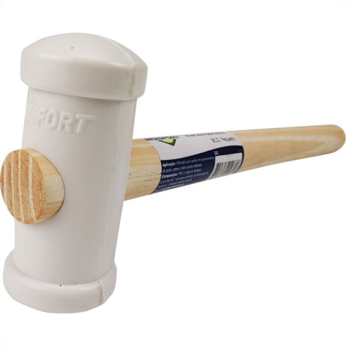 Martelo Azulejista Borracha Brasfort Pequeno Branco 7875 Martelo Azulejista Borracha Brasfort Pequeno Branco 7875