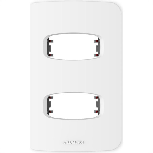 Placa Alumbra Gracia 4X2 Branca (2 Modulos Distanciados) 85301