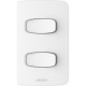 Conjunto Alumbra Gracia 4X2 Branco Com Placa 2 Simples 85324 Conjunto Alumbra Gracia 4X2 Branco Com Placa 2 Simples 85324