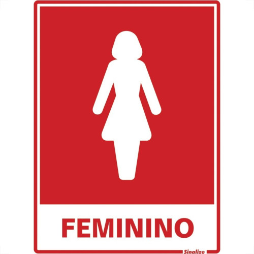 Placa Sinalizacao Poliestireno 15X20 ''sanitario Feminino'' 220Ac Placa Sinalizacao Poliestireno 15X20 ''sanitario Feminino'' 220Ac