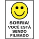 Placa Sinalizacao Poliestireno 15X20 ''Sorria Voce Esta Sendo Filmado'' 220Aj Placa Sinalizacao Poliestireno 15X20 ''Sorria Voce Esta Sendo Filmado'' 220Aj