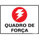 Placa Sinalizacao Poliestireno 15X20 ''quadro De Forca''  220Ak