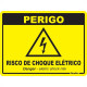 Placa Sinalizacao Poliestireno 15X20 ''Perigo Risco De Choque Eletrico'' 220By Placa Sinalizacao Poliestireno 15X20 ''Perigo Risco De Choque Eletrico'' 220By