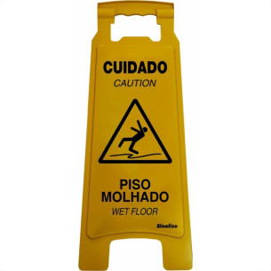 Placa Sinalizacao Dobravel Sinalize (Piso Molhado)  700Al