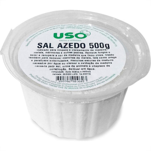 Sal Azedo Uso 500G Pote 0976-5 - Kit C/6 Sal Azedo Uso 500G Pote 0976-5 - Kit C/6