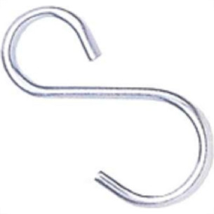 Gancho Tipo S Zincado 2 3,3X53Mm 100pcs Sao Raphael 