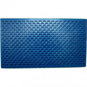 Desempenadeira Pvc Giraldi 16X28 Corrugada Azul 10010016