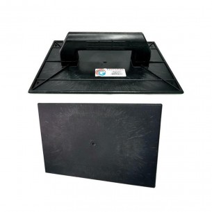 Desempenadeira Pvc Giraldi 22X34 Lisa Preta 