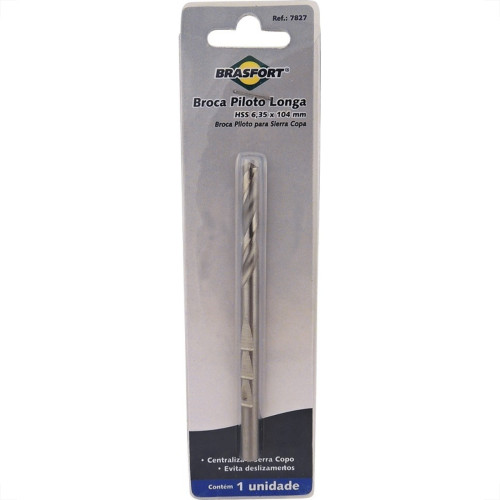 Broca Piloto Brasfort Longa Blister 7827 Broca Piloto Brasfort Longa Blister 7827