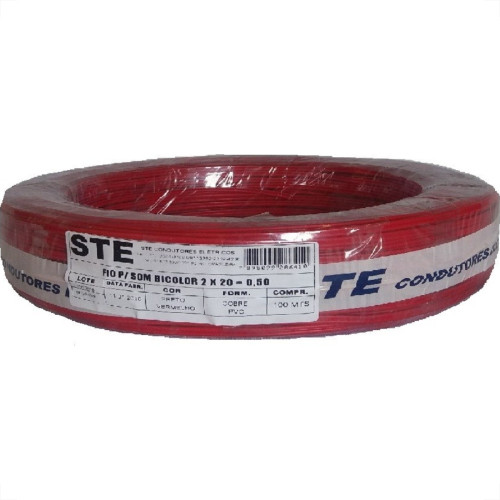 Fio Som Bicolor Ste 0,50Mm 2X20 Pr 703 Fio Som Bicolor Ste 0,50Mm 2X20 Pr 703