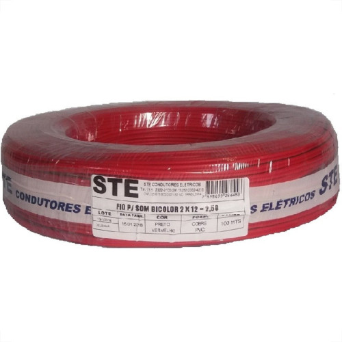 Fio Som Bicolor Ste 2,50Mm 2X12 Pr 711 Fio Som Bicolor Ste 2,50Mm 2X12 Pr 711