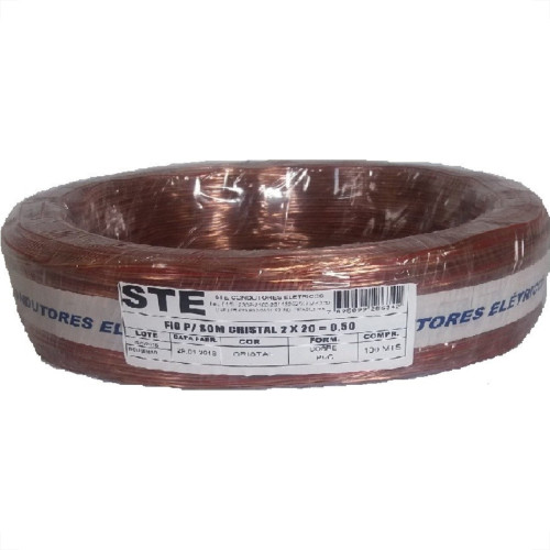 Fio Som Cristal Ste 0,50Mm 2X20 Pr 717 Fio Som Cristal Ste 0,50Mm 2X20 Pr 717