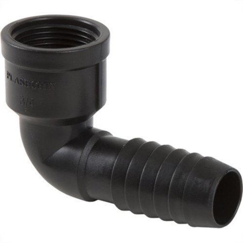 Plasbohn Preto Cotovelo Interno 3/4'' 2446 - Kit C/25 Plasbohn Preto Cotovelo Interno 3/4'' 2446 - Kit C/25