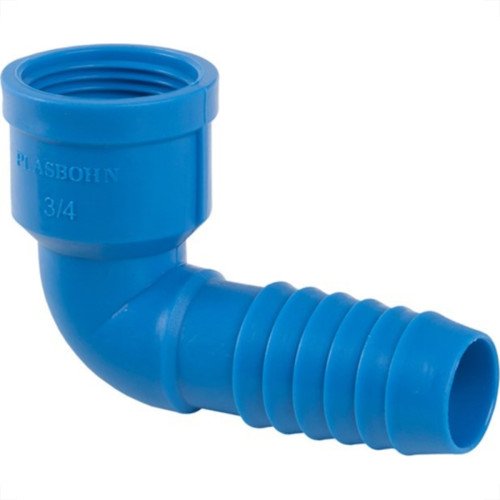 Plasbohn Azul Cotovelo Interno 1/2'' 2455 - Kit C/25 Plasbohn Azul Cotovelo Interno 1/2'' 2455 - Kit C/25