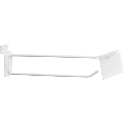 Gancho Painel Ms Com Porta Preco Branco 4,5Mmx15Cm 13548 - Kit C/10 Gancho Painel Ms Com Porta Preco Branco 4,5Mmx15Cm 13548 - Kit C/10