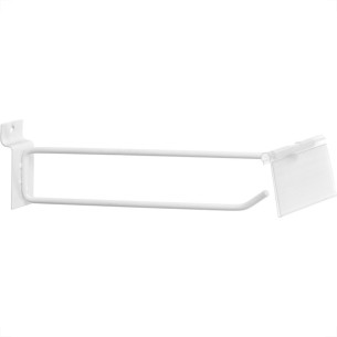 Gancho Painel Ms Com Porta Preco Branco 4,5Mmx25Cm 13550 - Kit C/10 