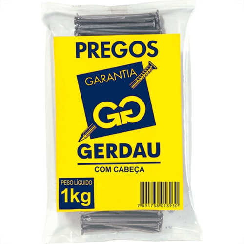 Prego Gerdau Com Cabeca 25X72 (7,00X152mm) (7,00X152mm) 1Kg Prego Gerdau Com Cabeca 25X72 (7,00X152mm) (7,00X152mm) 1Kg