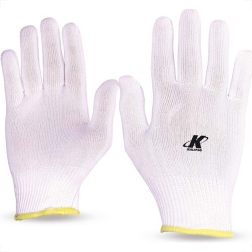 Luva Helanca Kalipso Nylon Branca - Kit C/12 Luva Helanca Kalipso Nylon Branca - Kit C/12