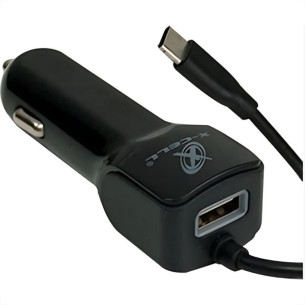 Carregador Veicular Flexgold 1 Usb Com Cabo V8 2.1A Preto Xc-Usb-C