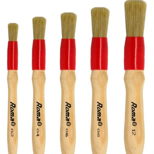 Pincel Automotivo Roma Halogenante Branco 06 635 06 - Kit C/12 Pincel Automotivo Roma Halogenante Branco 06 635 06 - Kit C/12