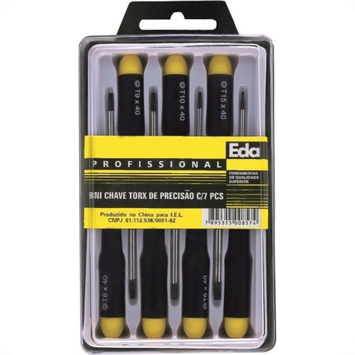 Chave De Precisao Eda Torx 7 Pecas 8Ni Chave De Precisao Eda Torx 7 Pecas 8Ni
